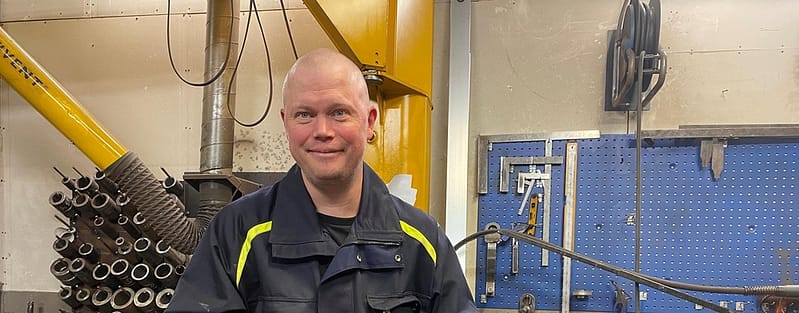 Peter Nyberg svetsare och skyddsombud hos Fronteq
